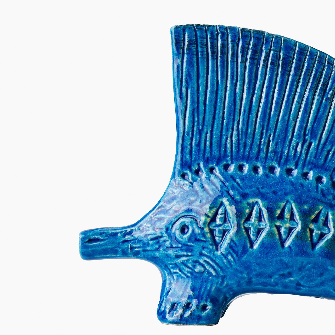 Blue Hedgehog Figurine by Aldo Londi In condizioni Nuovo in vendita a Milan, IT