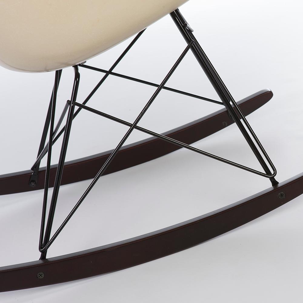 20th Century Blue Herman Miller Eames RAR Rocking Arm Shell Chair For Sale