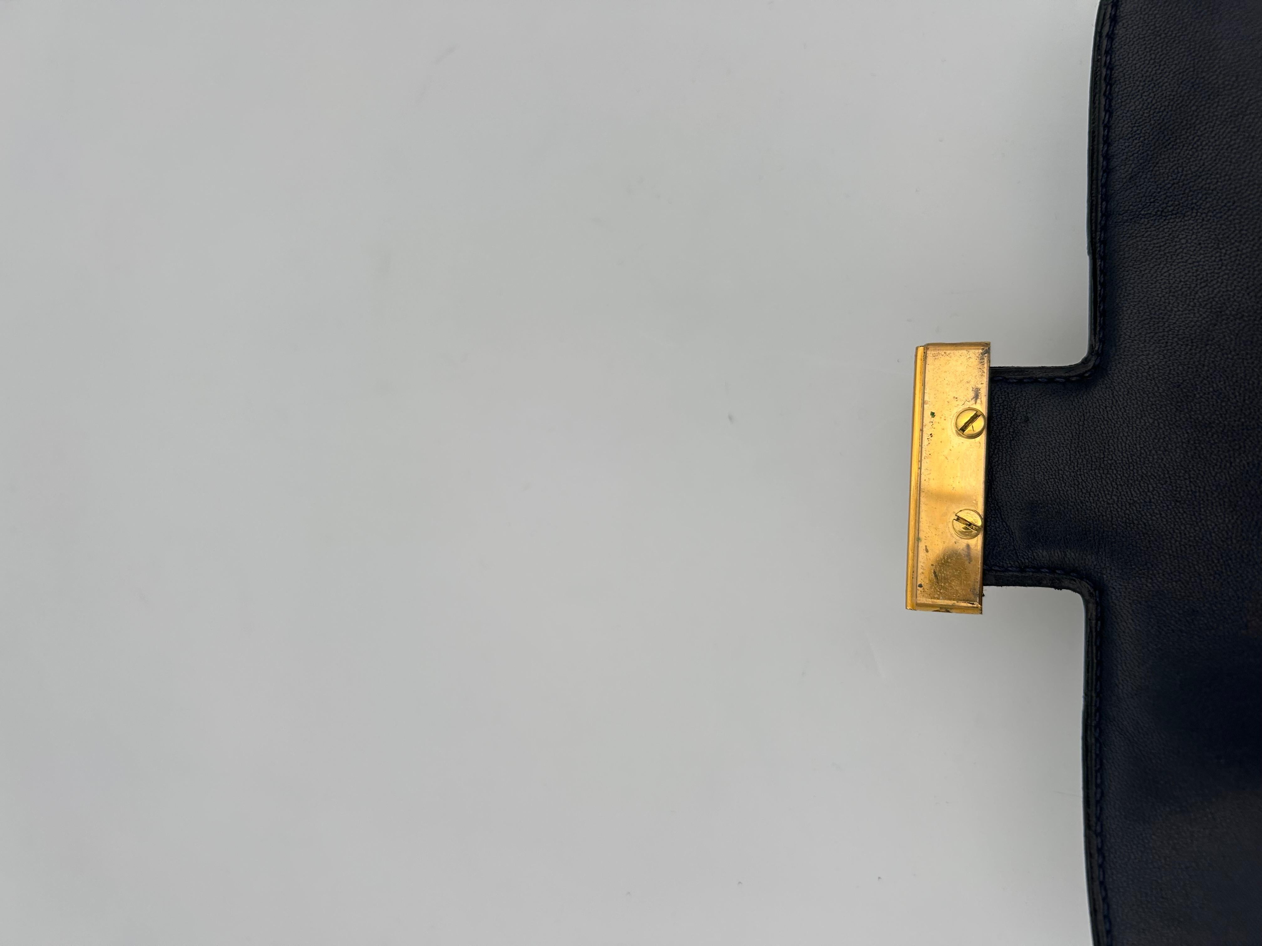 Bleu Hermes Constance 24cm Gold Tone Hardware 2016 en vente 8