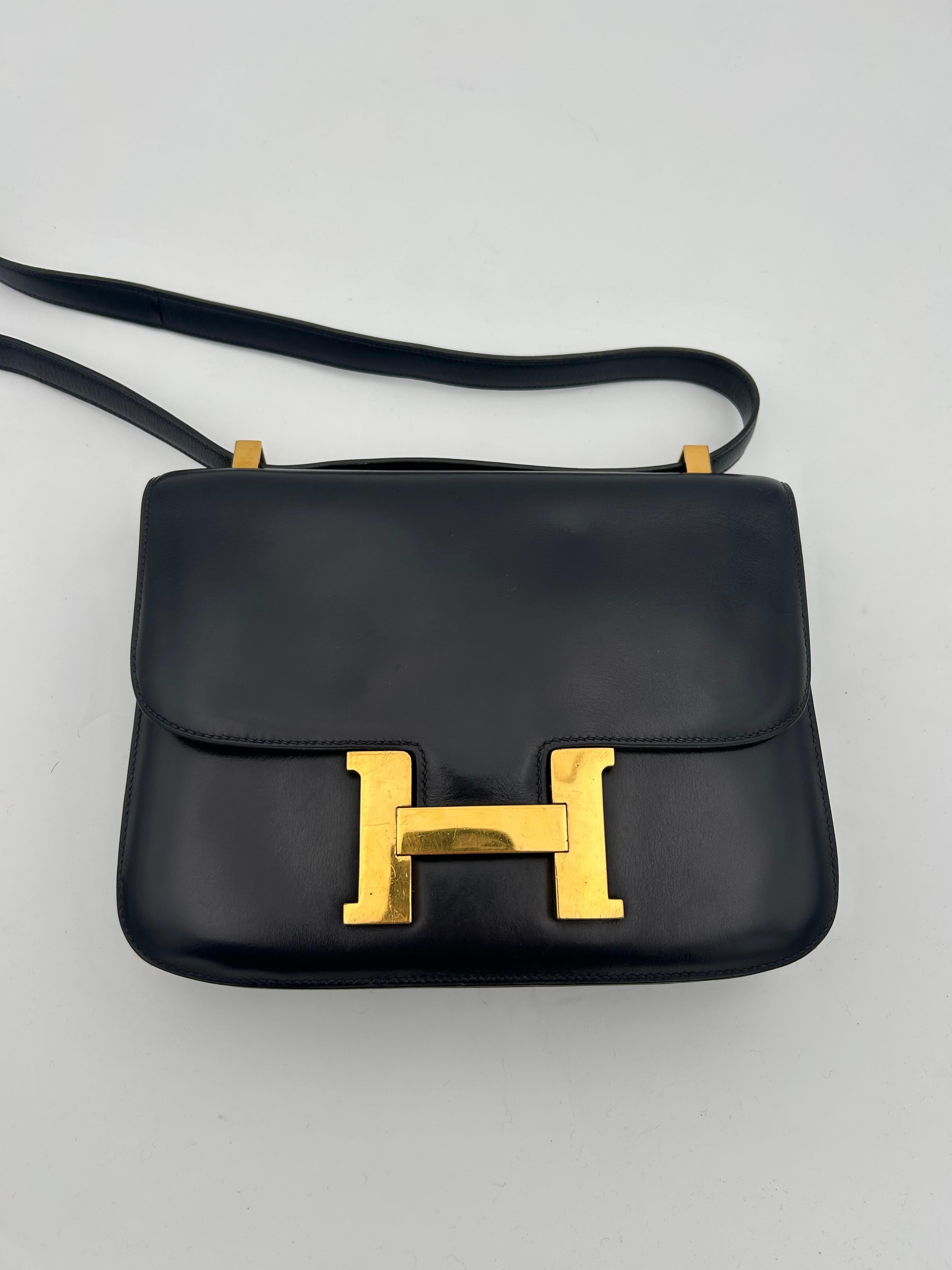 Bleu Hermes Constance 24cm Gold Tone Hardware 2016 en vente 1