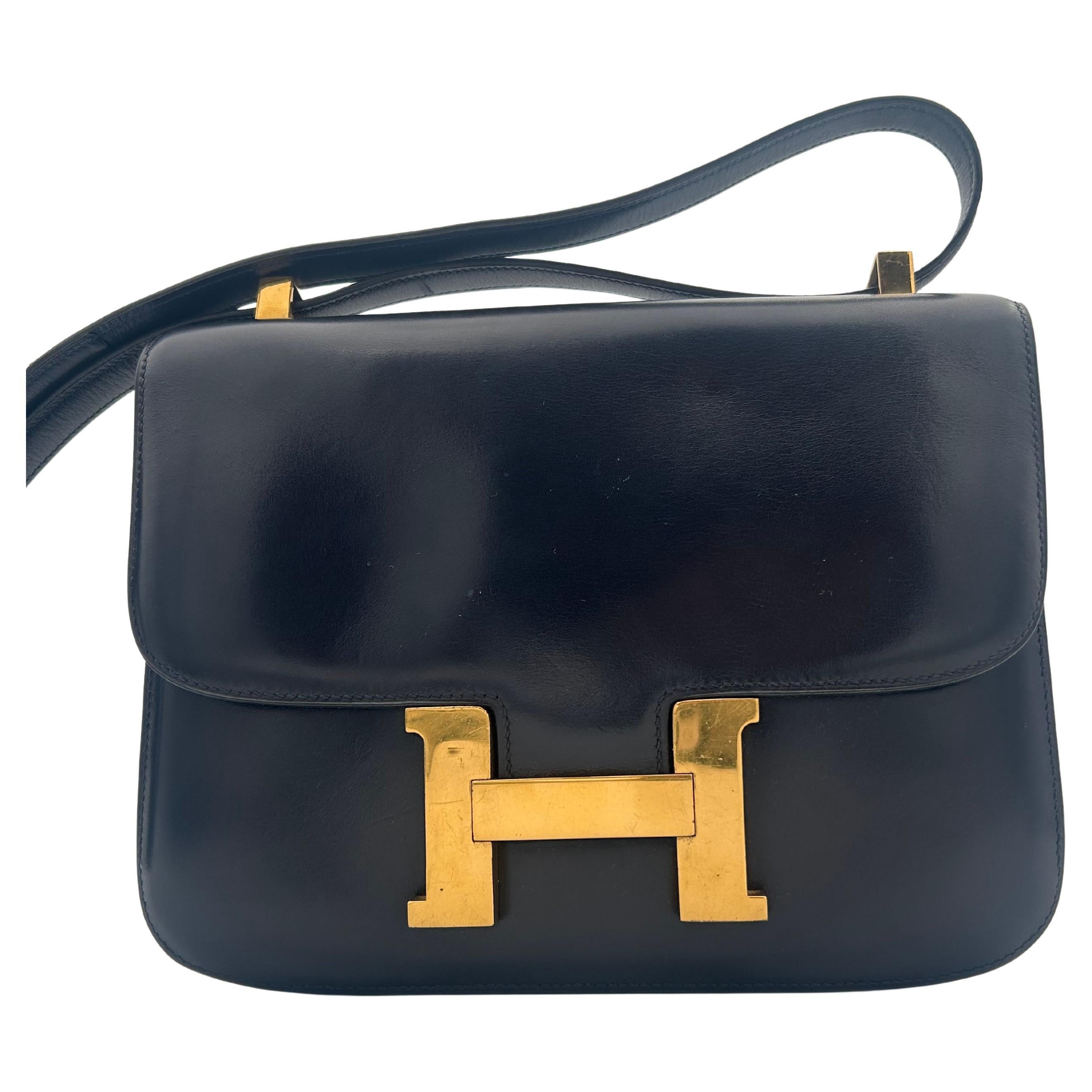Bleu Hermes Constance 24cm Gold Tone Hardware 2016 en vente