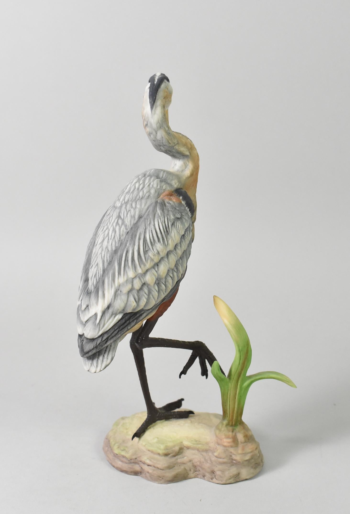 Blue Heron Boehm Wading Bird Series In Good Condition In Toledo, OH