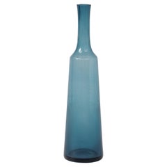 Blue Holmegaard Bottle Vessel, Denmark, 1960's