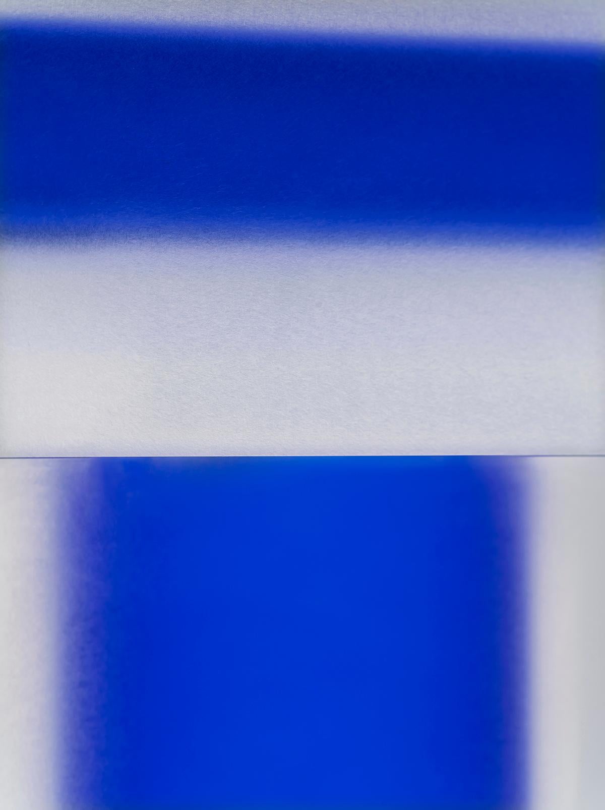 Contemporary Blue Horizon Side Table by Rahee Yoon For Sale