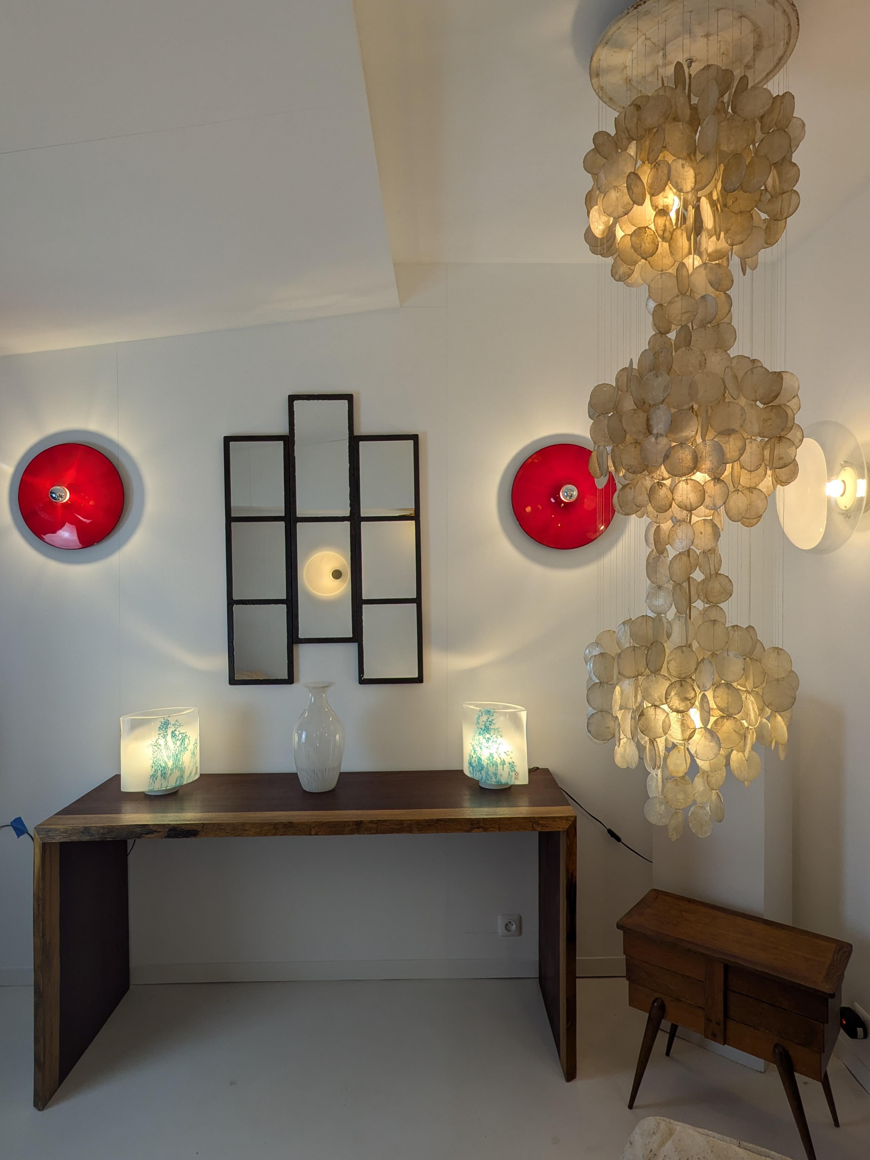 Coppia di lampade da tavolo Idra in murrine blu, Murano, Rosanna Toso, Leucos, Italia, 1982 in vendita 2