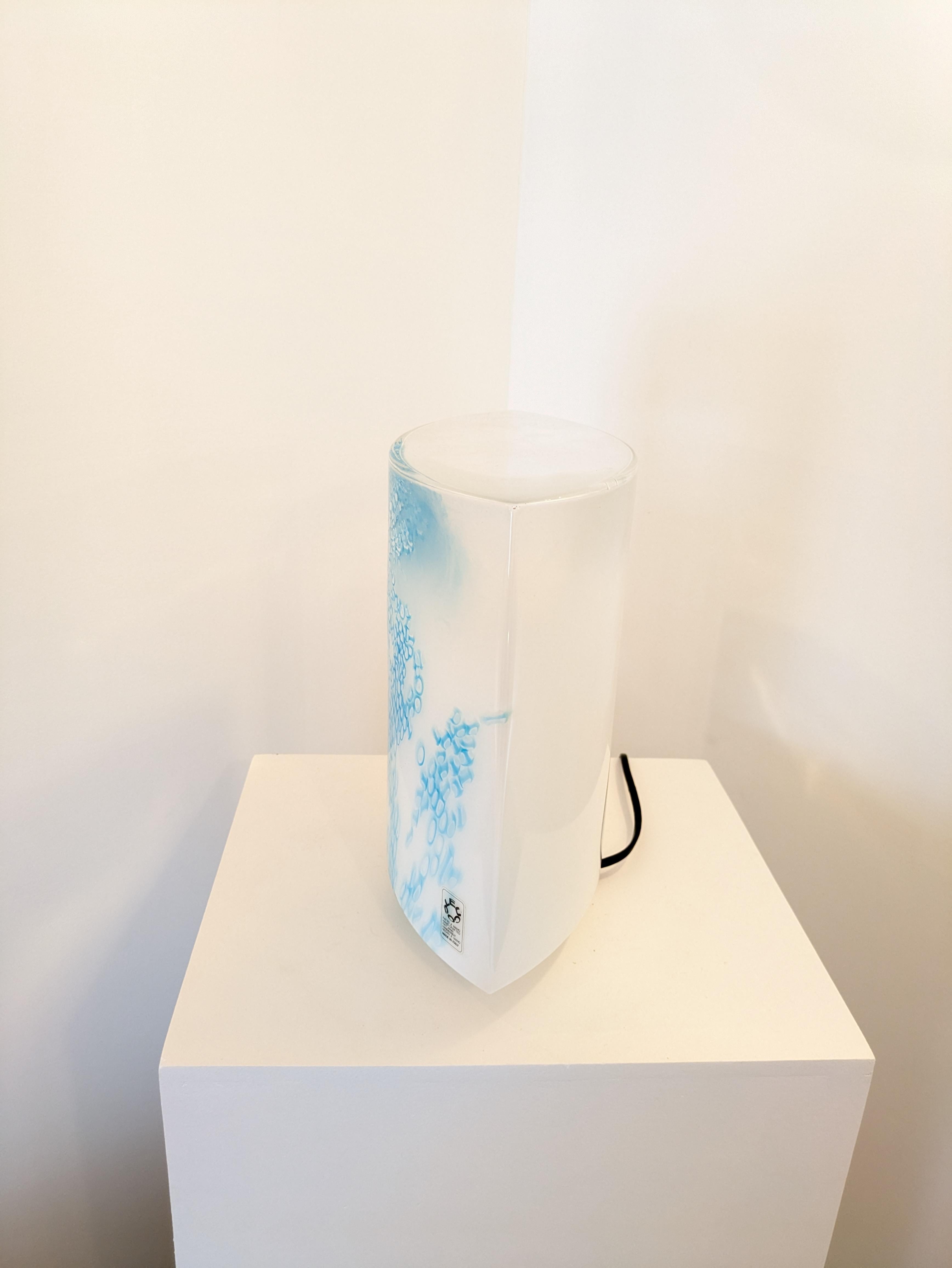 Italiano Coppia di lampade da tavolo Idra in murrine blu, Murano, Rosanna Toso, Leucos, Italia, 1982 in vendita