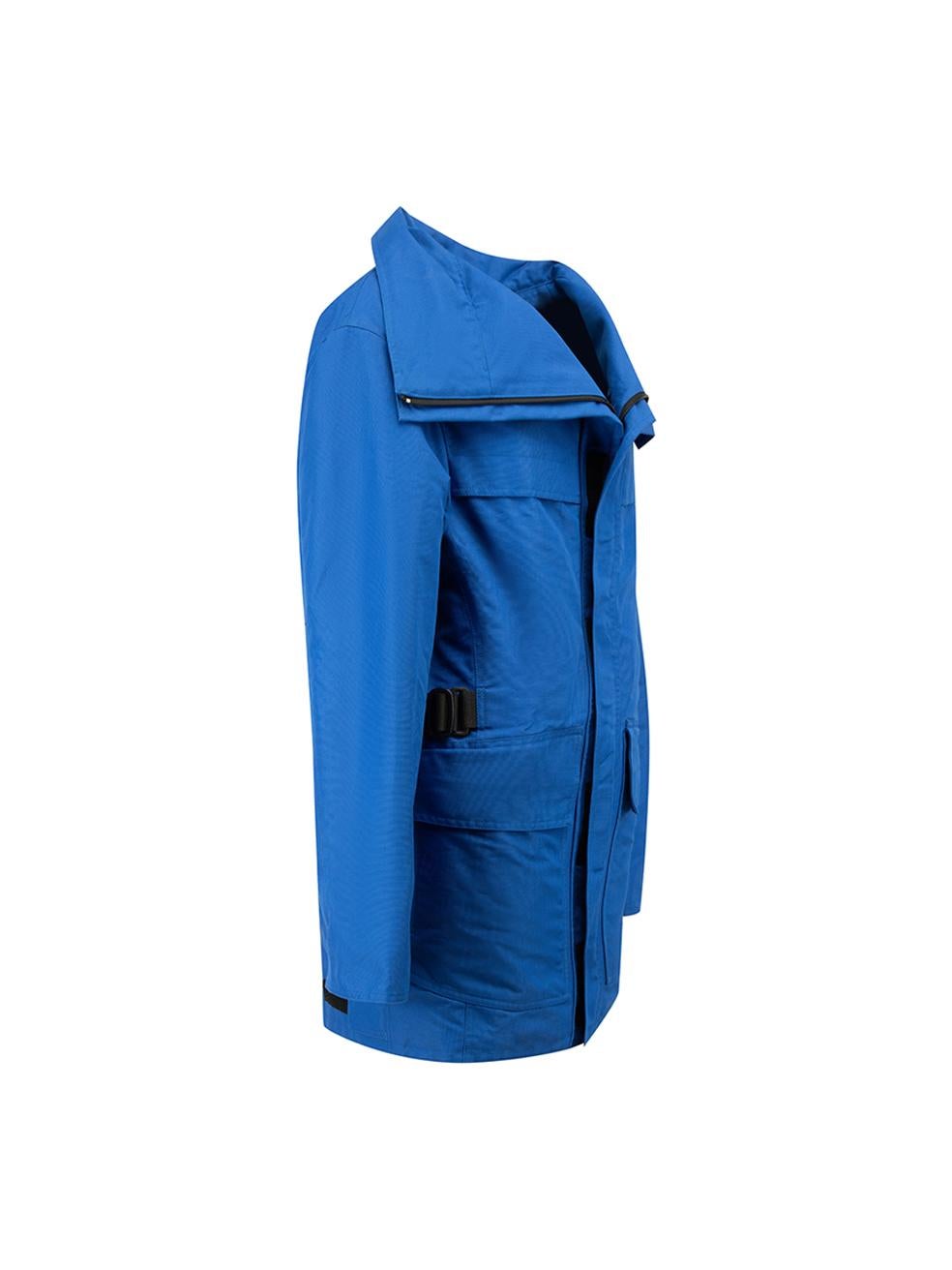 CONDITION is Very good. Hardly any visible wear to coat is evident on this used Balenciaga designer resale item.



Details


Unisex

Blue

Synthetics

Parka coat

Mid length

Zip and velcro fastening

Adjustable side belts

2x Front patch pockets