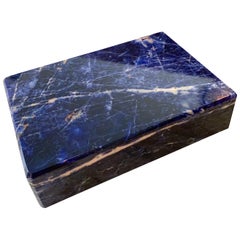 Blue Indian Lapis Lazuli Lidded Box