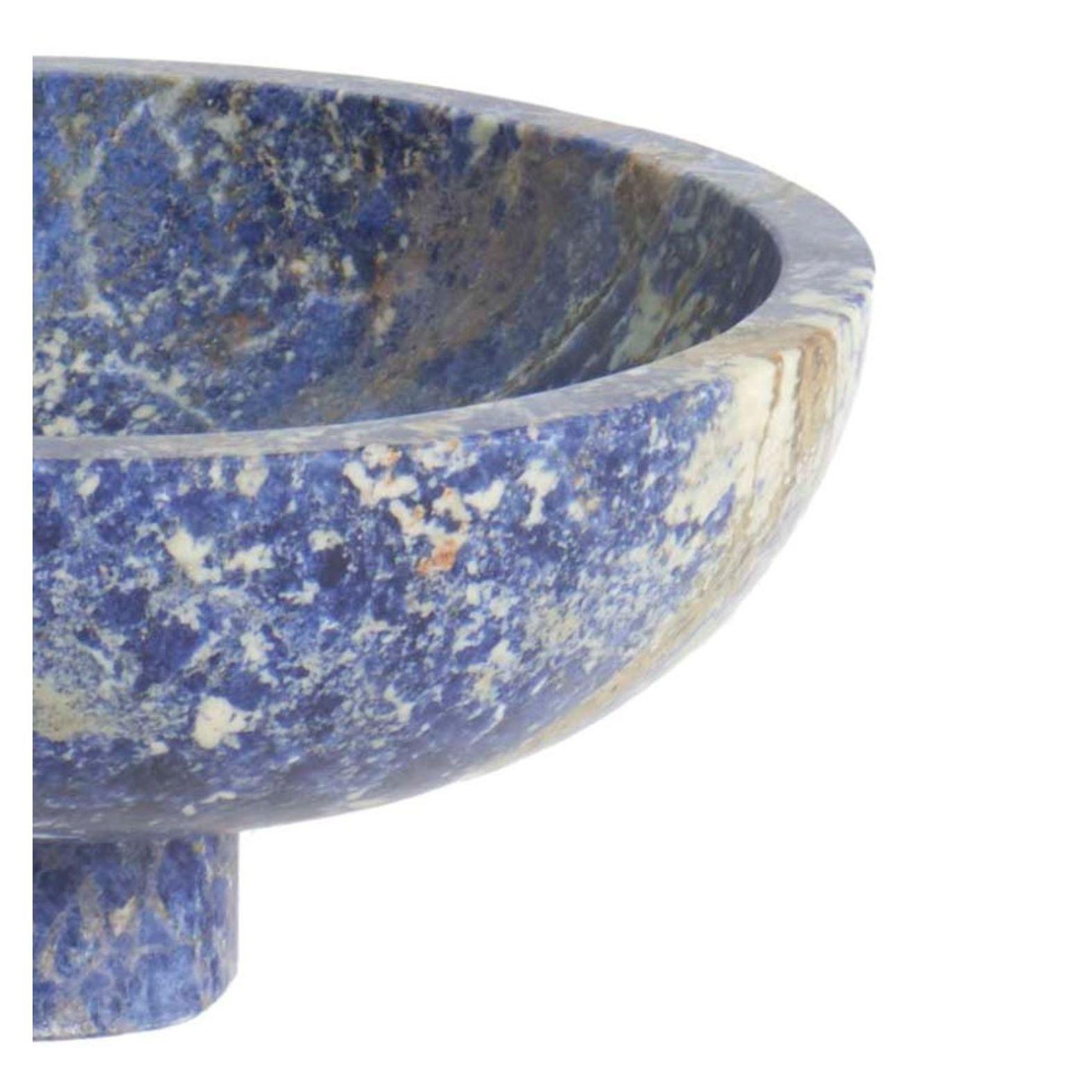 Post-Modern Blue Inside Out Bowl by Karen Chekerdjian