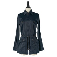Blue jacket with rope belt MUGLER TRADEMARK