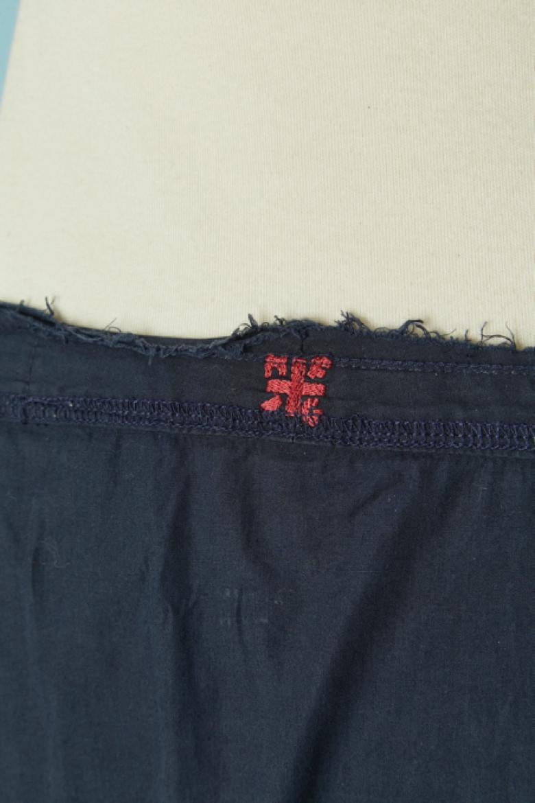 Falda azul de punto y algodón MARITHÉ FRANCOIS GIRBAUD en venta 2