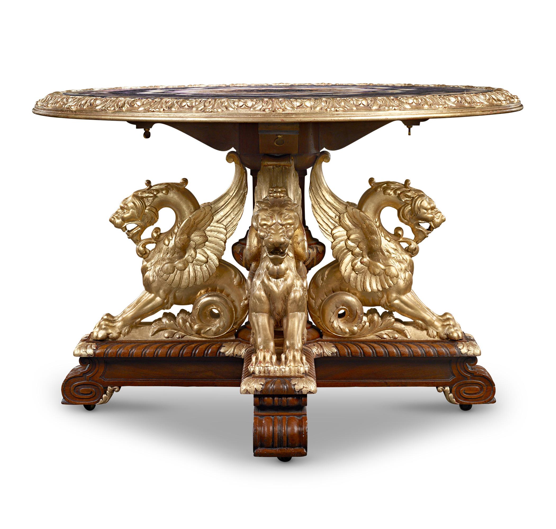 Victorian Blue John Table For Sale