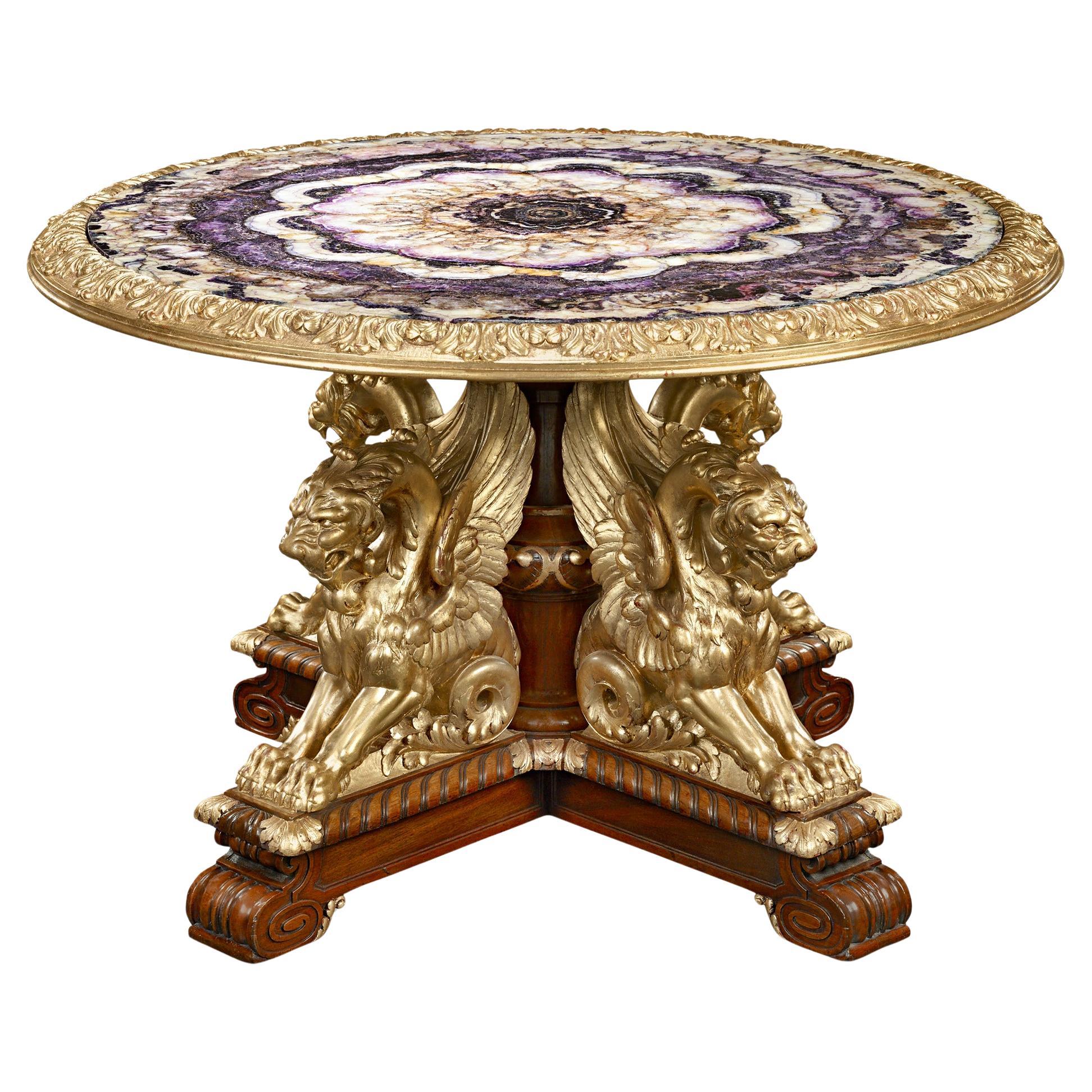 Blue John Table For Sale