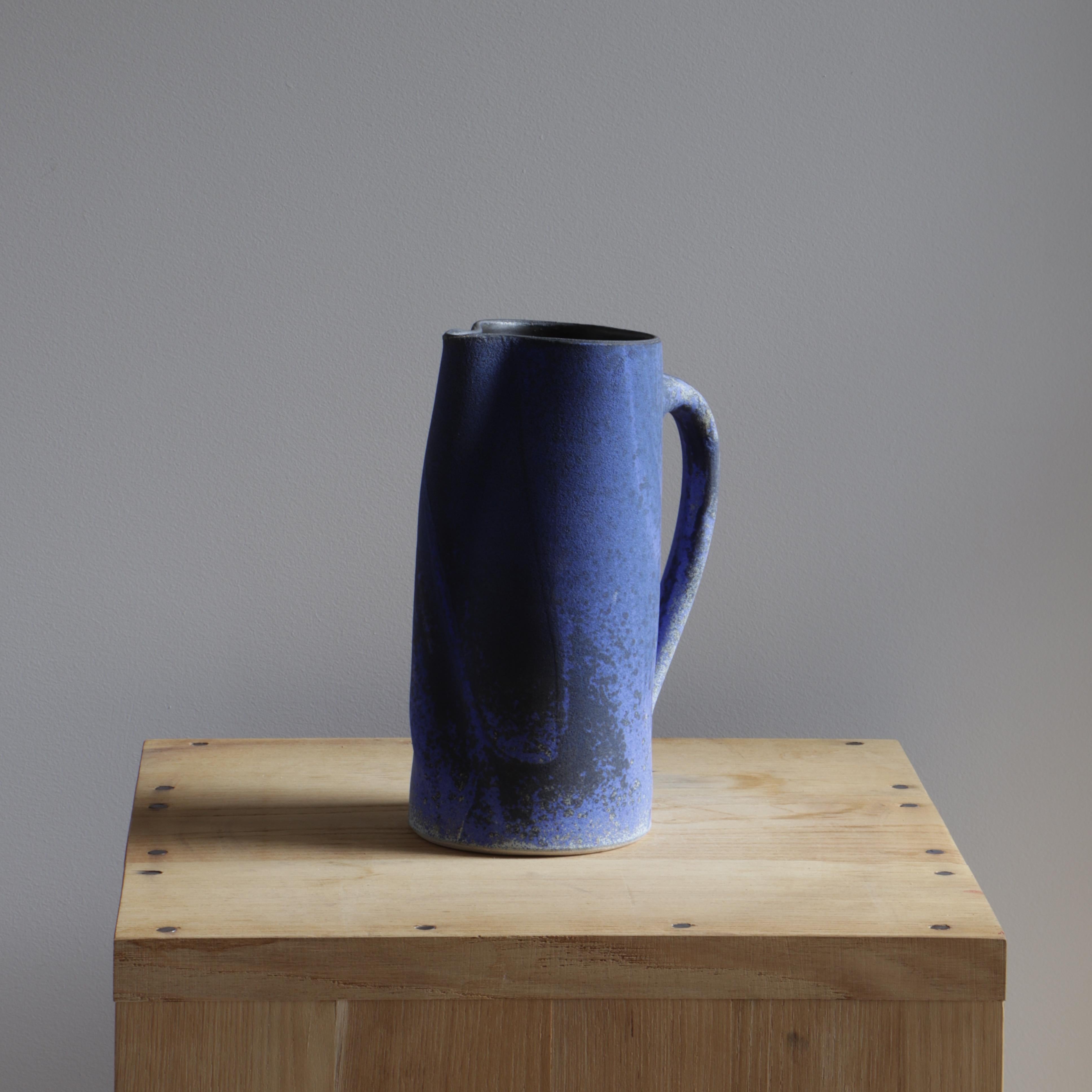 French Blue jug '4', Ingrid Van Munster