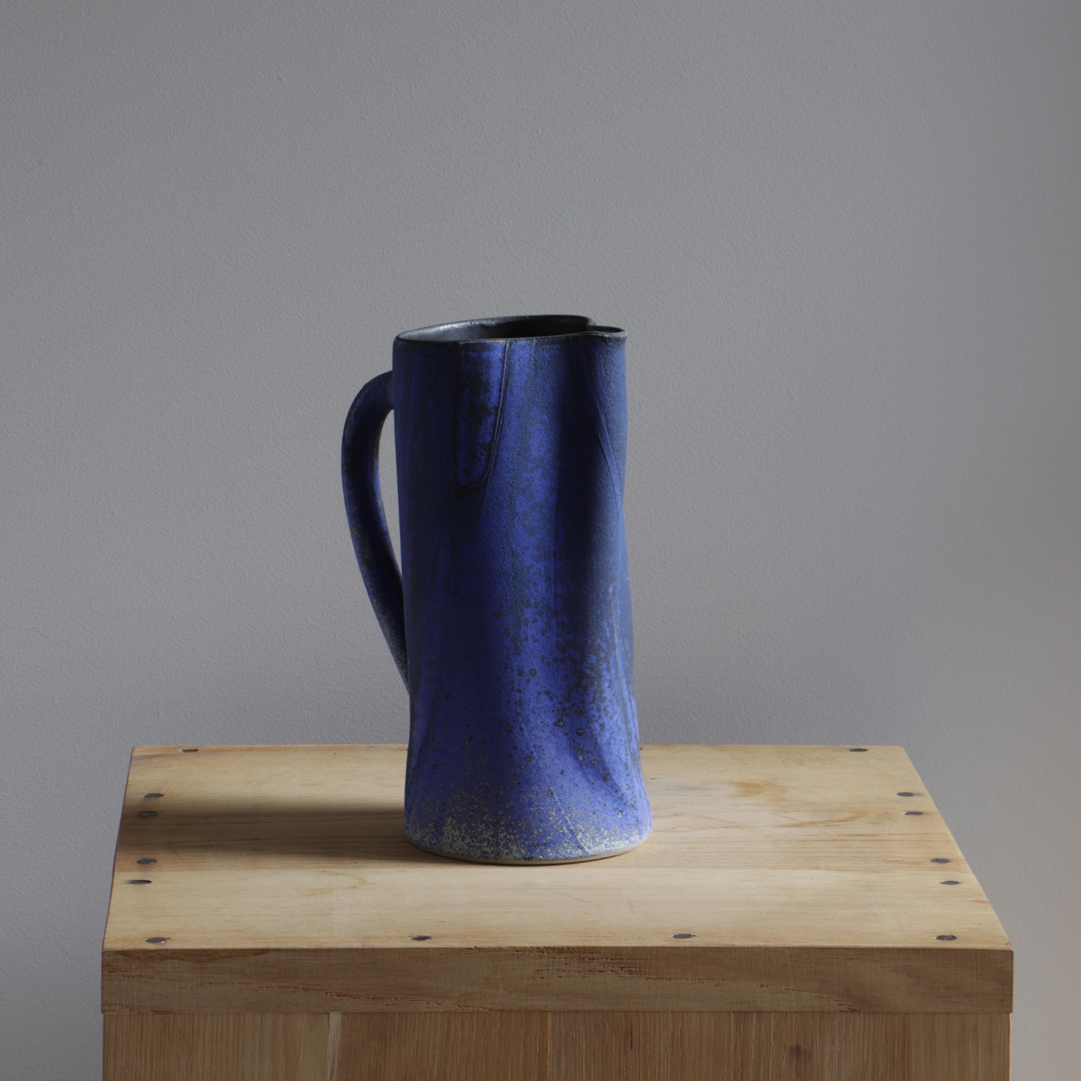 Blue jug '4', Ingrid Van Munster In New Condition In Paris, France