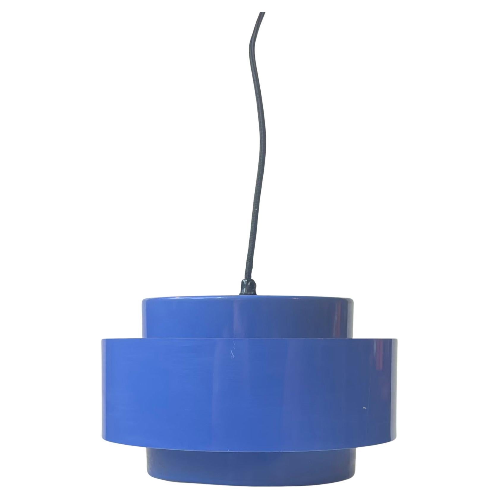 Blue Juno Hanging Lamp by Jo Hammerborg for Fog & Mørup, 1960s For Sale