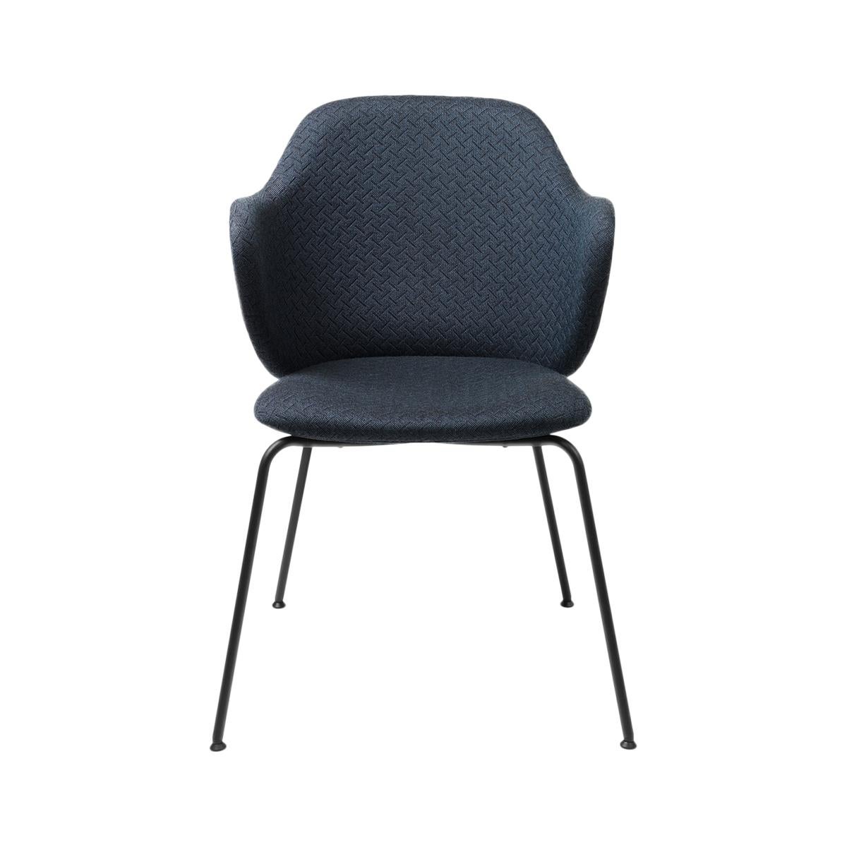 Blue Jupiter Lassen Chair by Lassen.
Dimensions: W 58 x D 60 x H 88 cm. 
Materials: Textile.

The Lassen chair by Flemming Lassen, Magnus Sangild and Marianne Viktor was launched in 2018 as an ode to Flemming Lassen’s uncompromising approach and