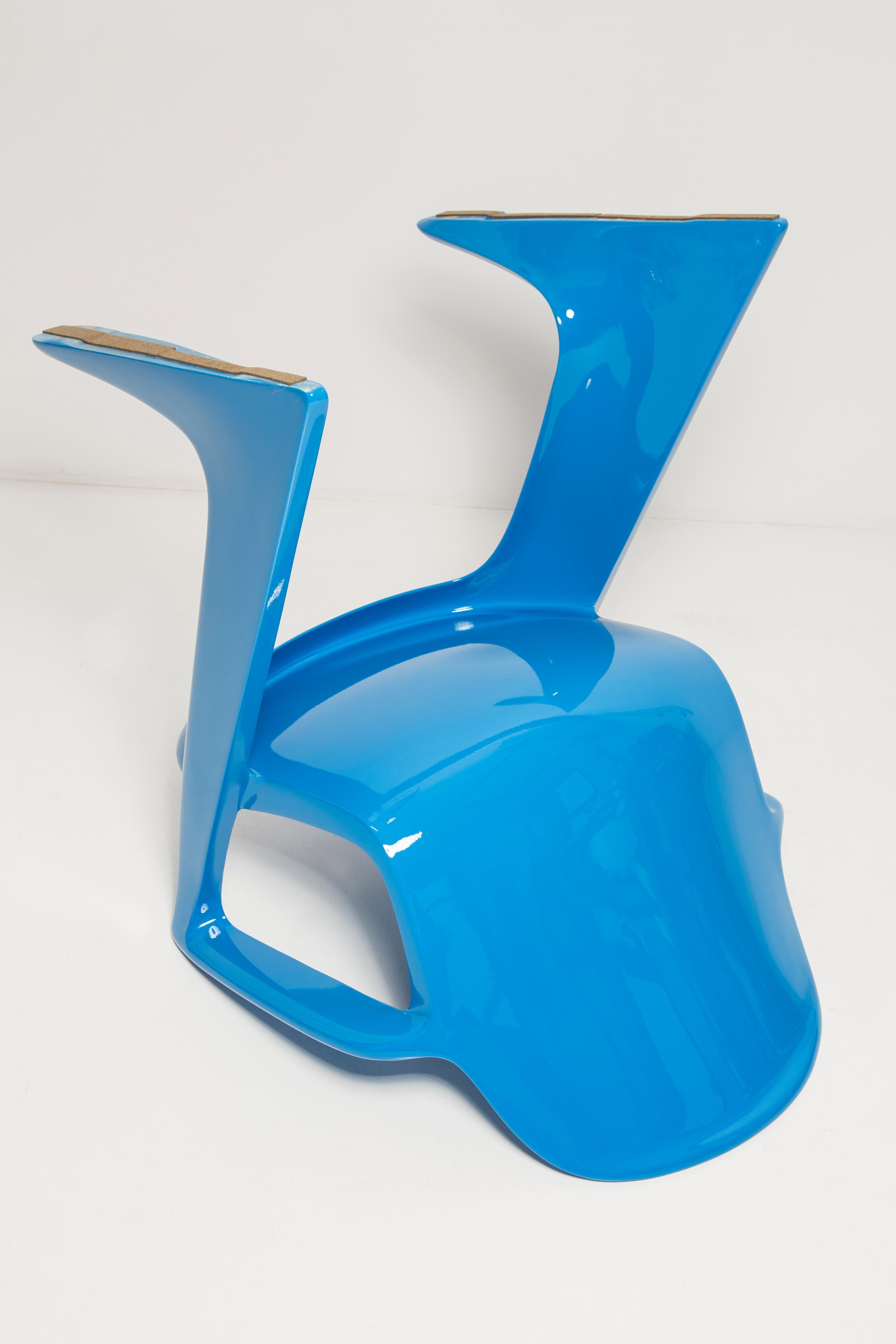 Blue Kangaroo Chair Designed by Ernst Moeckl, Germany, 1968 For Sale 3