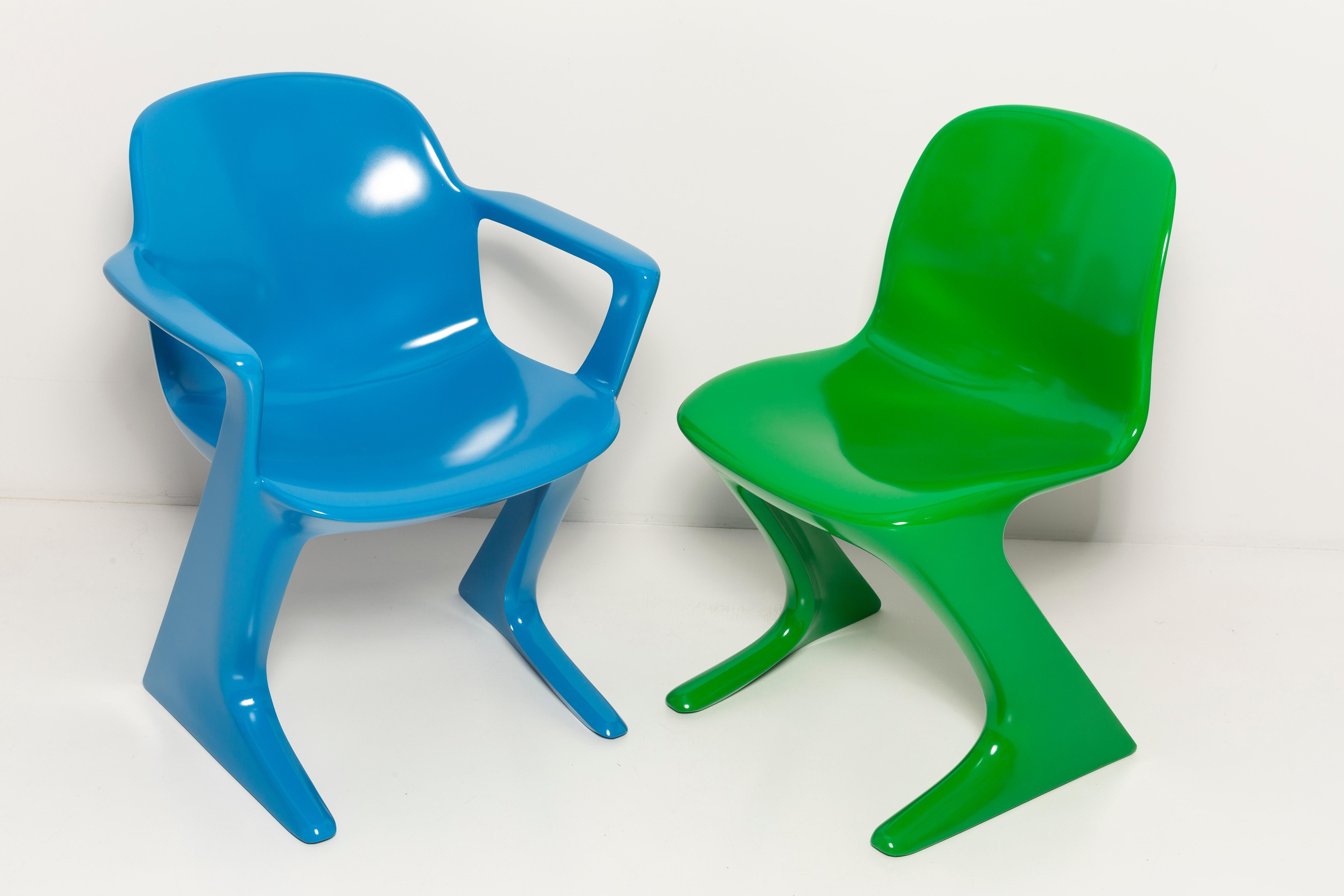 Blue Kangaroo Chair Designed by Ernst Moeckl, Germany, 1968 For Sale 5