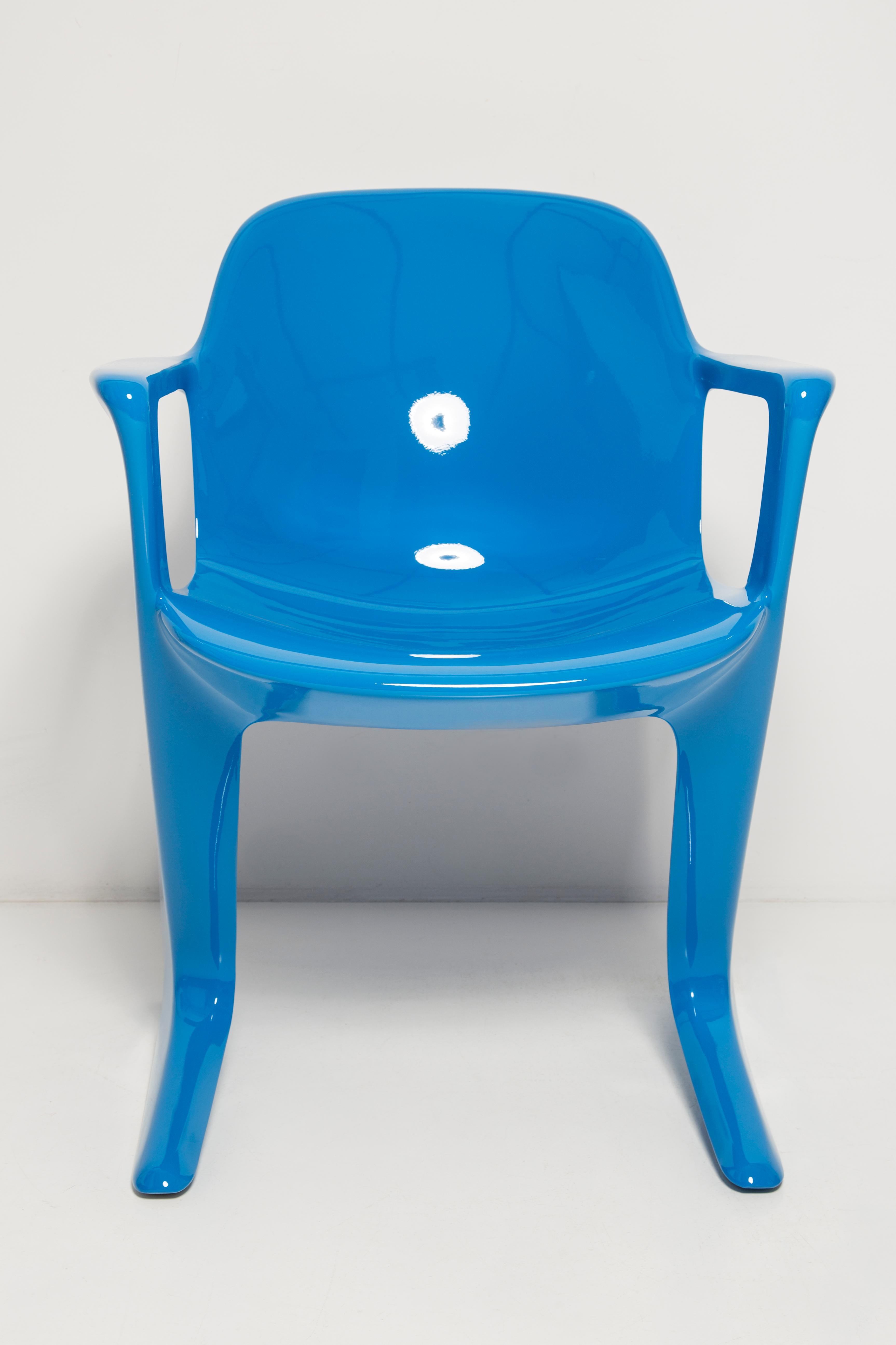 Blue Kangaroo Chair Designed by Ernst Moeckl, Germany, 1968 In Excellent Condition For Sale In 05-080 Hornowek, PL