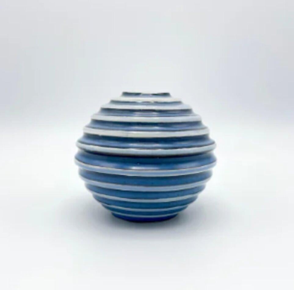 Blaue Kulva-Vase von Ewald Dahlskog (Schwedisch) im Angebot