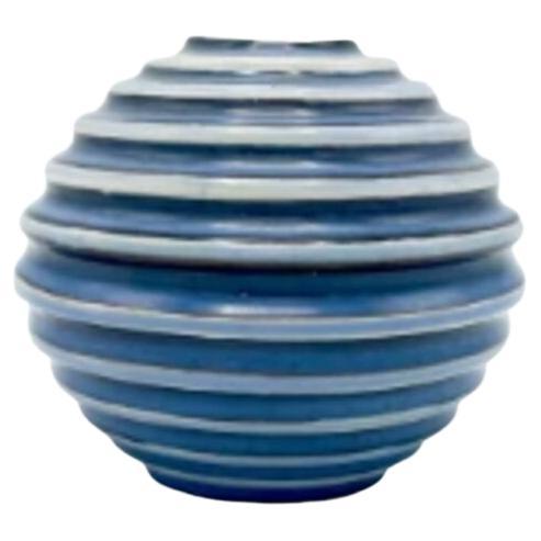 Blaue Kulva-Vase von Ewald Dahlskog im Angebot