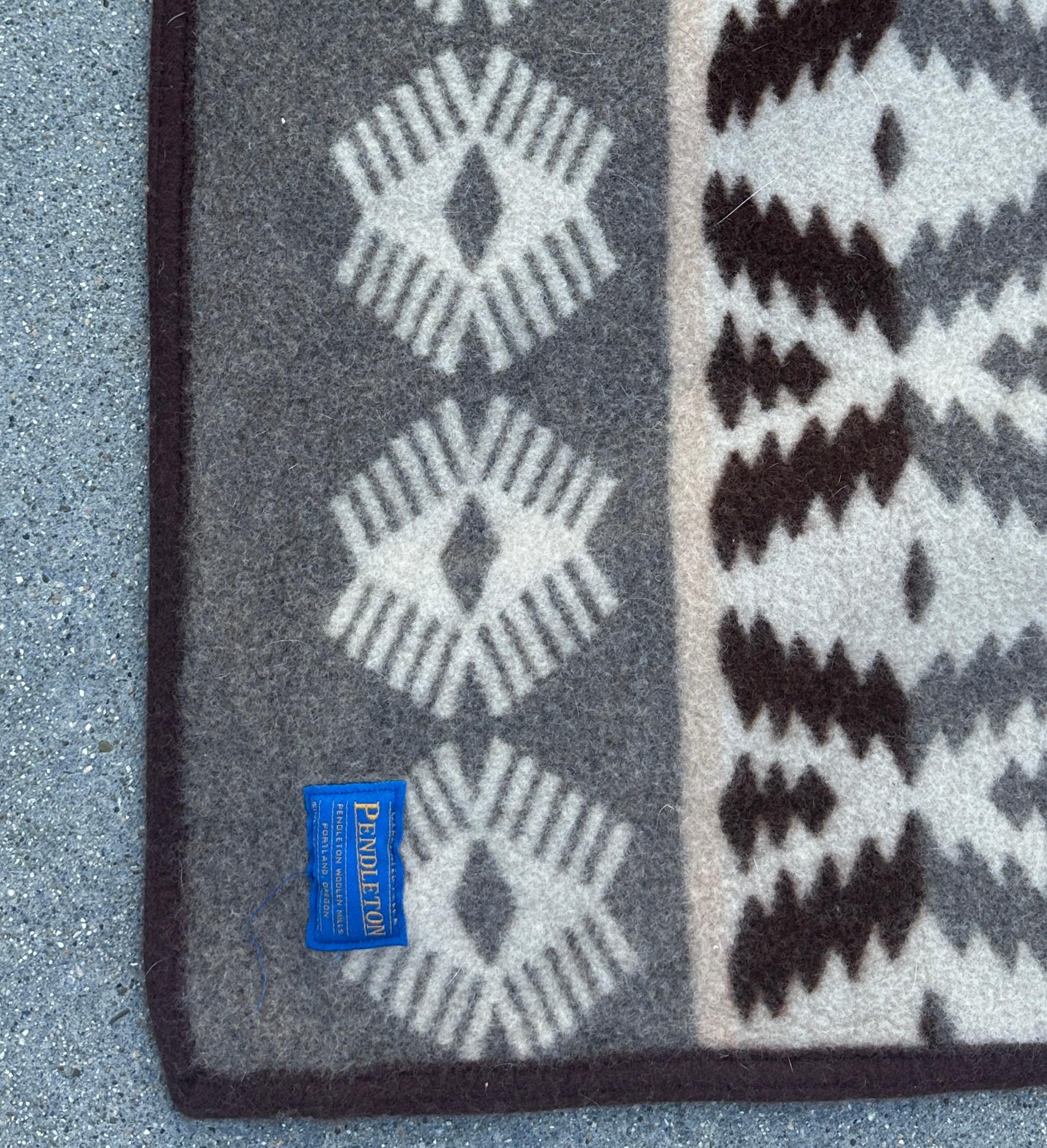 20th Century Blue Label Pendleton Blanket For Sale
