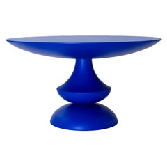 In stock in Los Angeles, Blue Lacquered Birignao Side Table by Feruccio Laviani