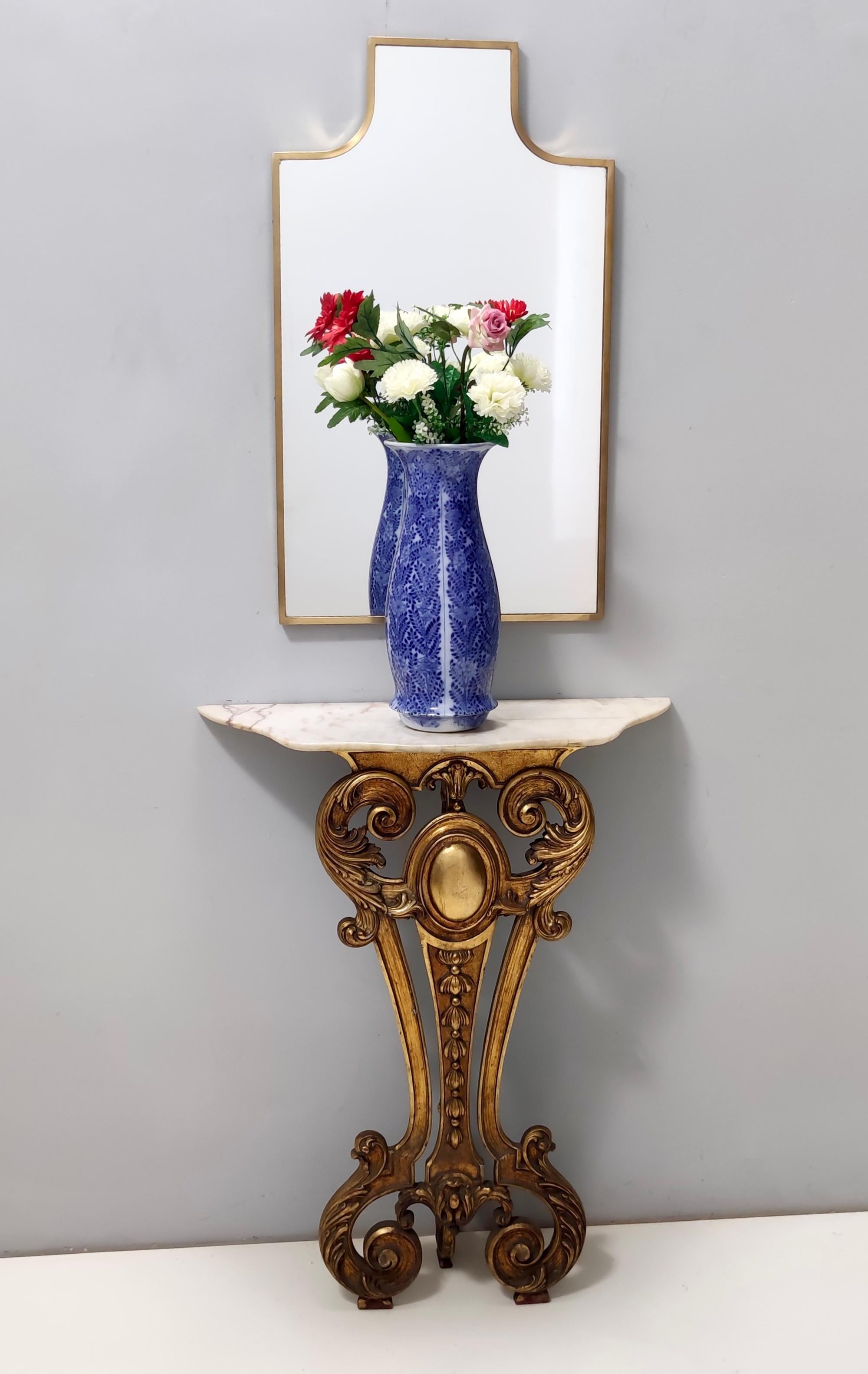 Postmoderne Vase en céramique laquée bleue de style chinoiserie Laveno, Italie en vente