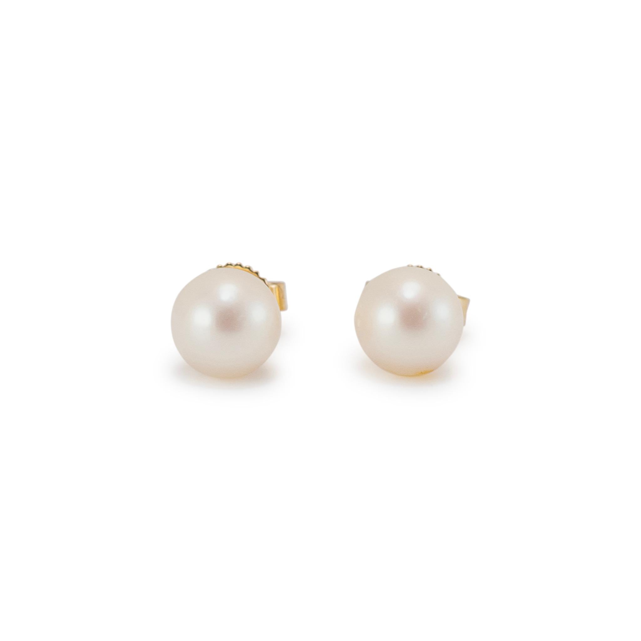 Blue Lagoon by Mikimoto 14K Yellow Gold Pearl Necklace & Earrings Set 1