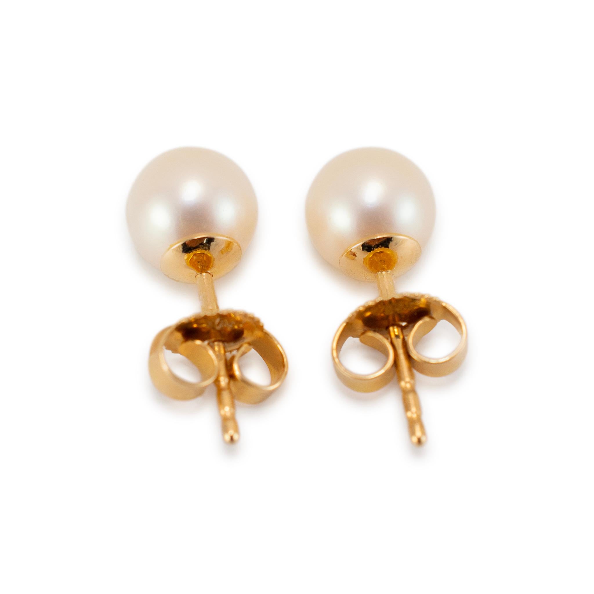 Blue Lagoon by Mikimoto 14K Yellow Gold Pearl Necklace & Earrings Set 4