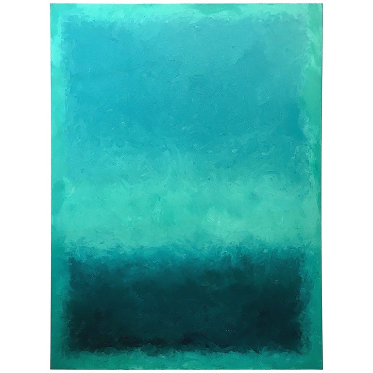 Blue Lagoon, Contemporary Color-Field Abstract by Benjamin Casiano at ...