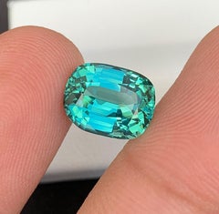 Blue Lagoon Tourmaline Gemstone: Natural October Birthstone, Afghanistan 6.25 CT