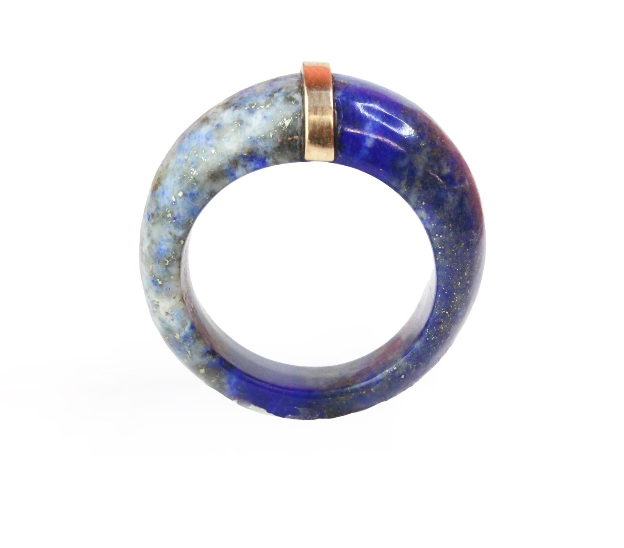  Blue Lapis Cocktail Ring For Sale 1