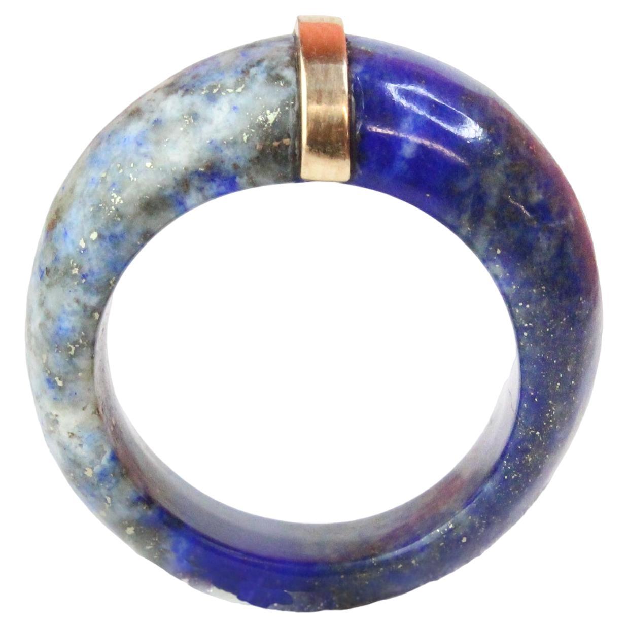  Blue Lapis Cocktail Ring
