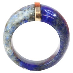 Used  Blue Lapis Cocktail Ring