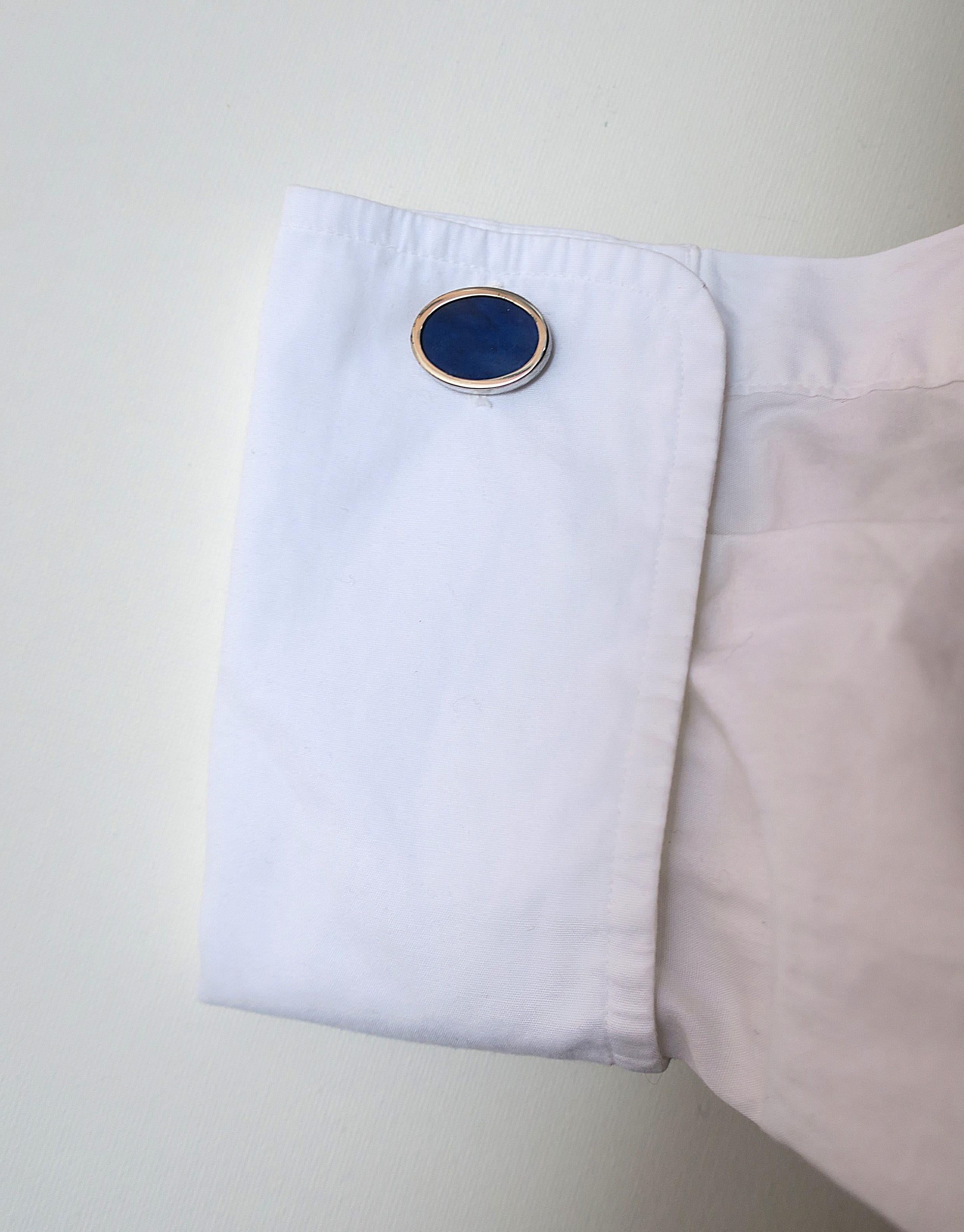 Taglio ovale Gemelli in Lapis Blu in vendita