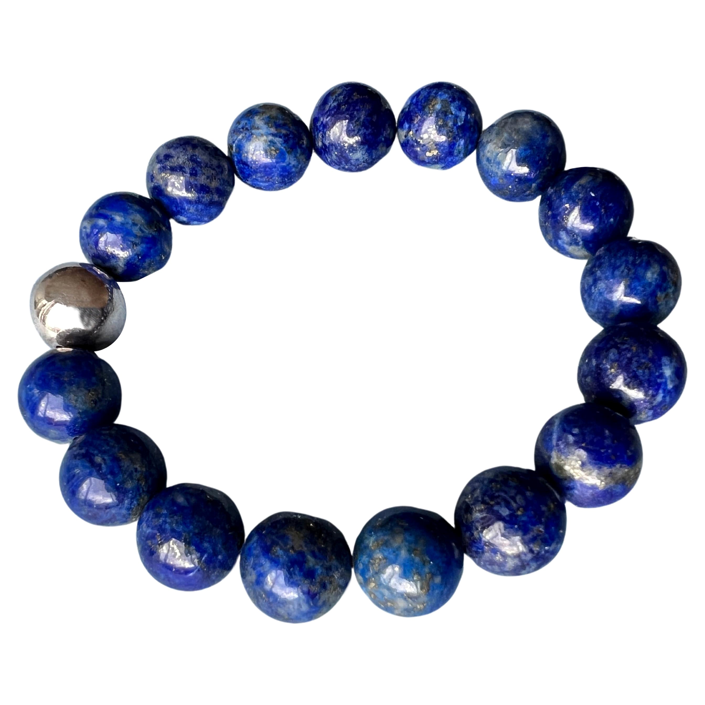 Blue Lapis Lazuli Bracelet Silver J Dauphin