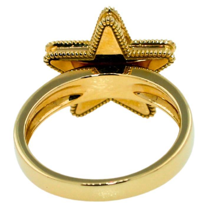 Anello in oro giallo con stella di lapislazzuli blu e costellazione celeste dello zodiaco In condizioni Nuovo in vendita a Oakton, VA