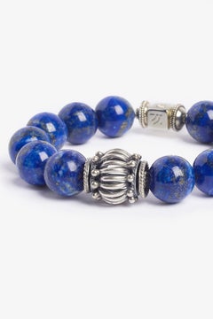 Blue Lapis Sterling Silver Biru Bracelet