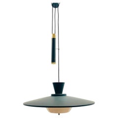 Blue laquered pendant - 1970