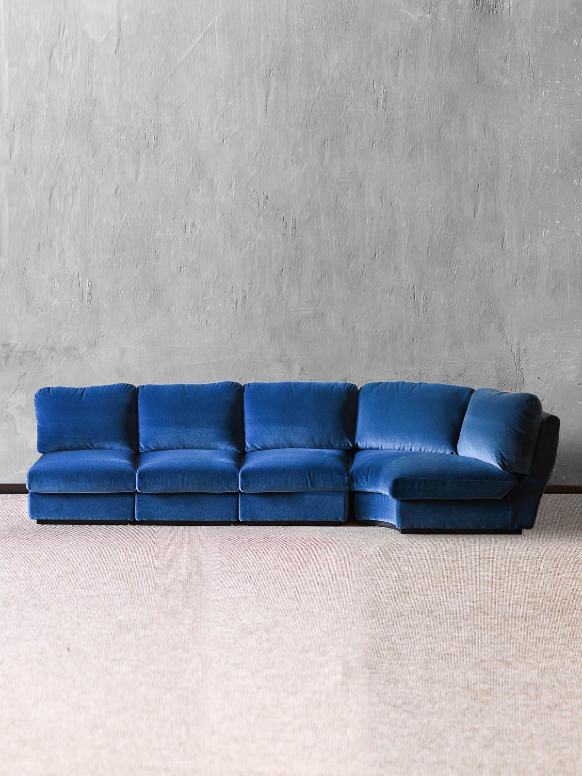 Canapé modulable Blue LB en velours Dedar - mod. 
