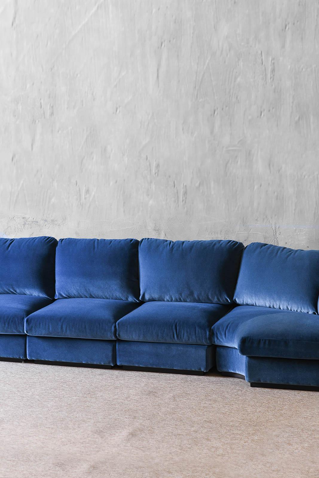 Canapé modulaire bleu LB Neuf - En vente à Roma, RM