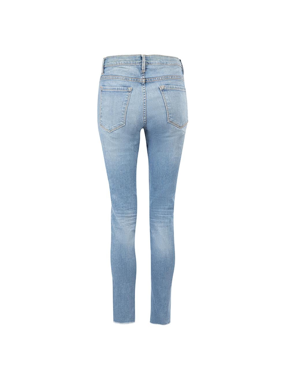 Blue Le Skinny de Jeanne Crop Jeans Size L In Good Condition For Sale In London, GB