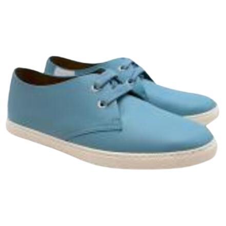 Blue Leather Lace-Ups For Sale