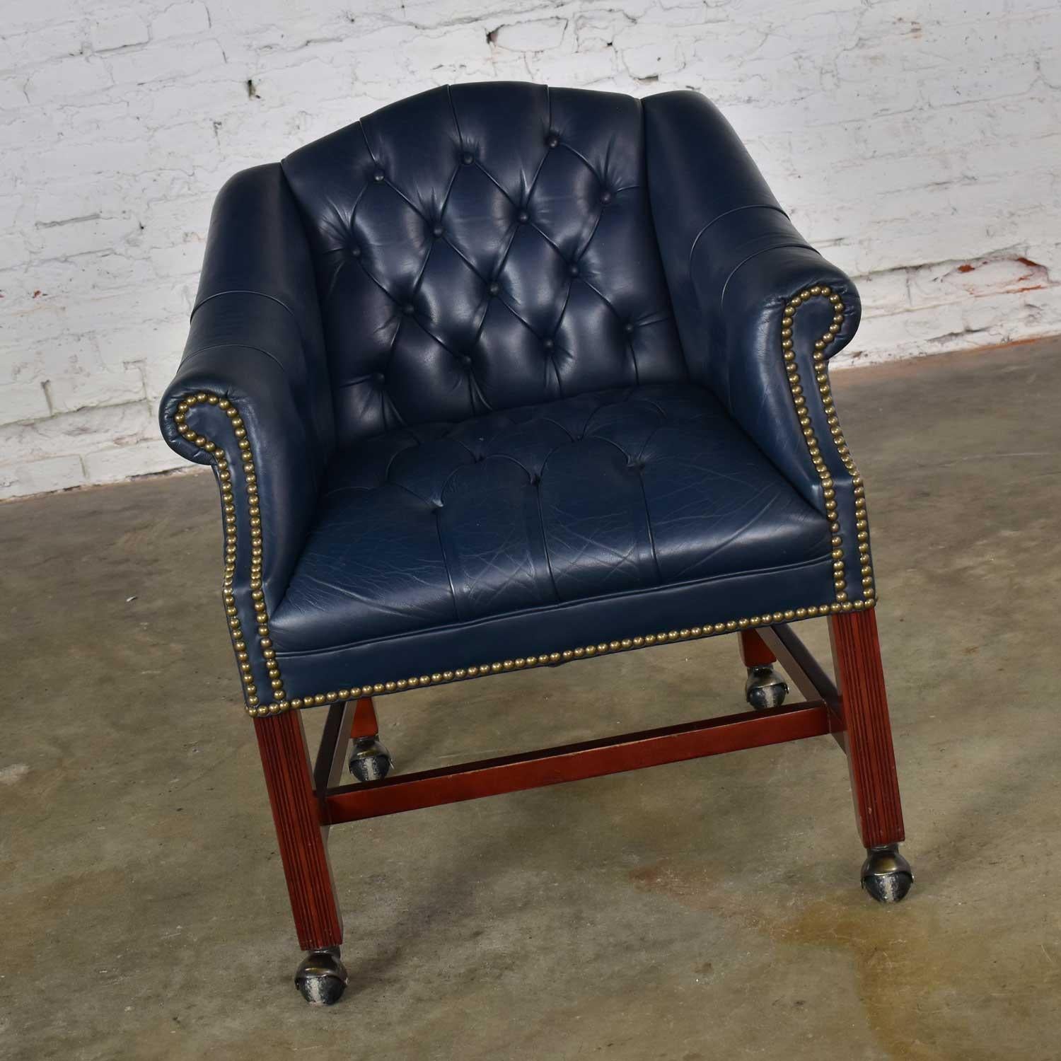 leather captains chairs with casters