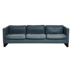 Blue Leather Sofa, Ludwig Mies van der Rohe, 1980