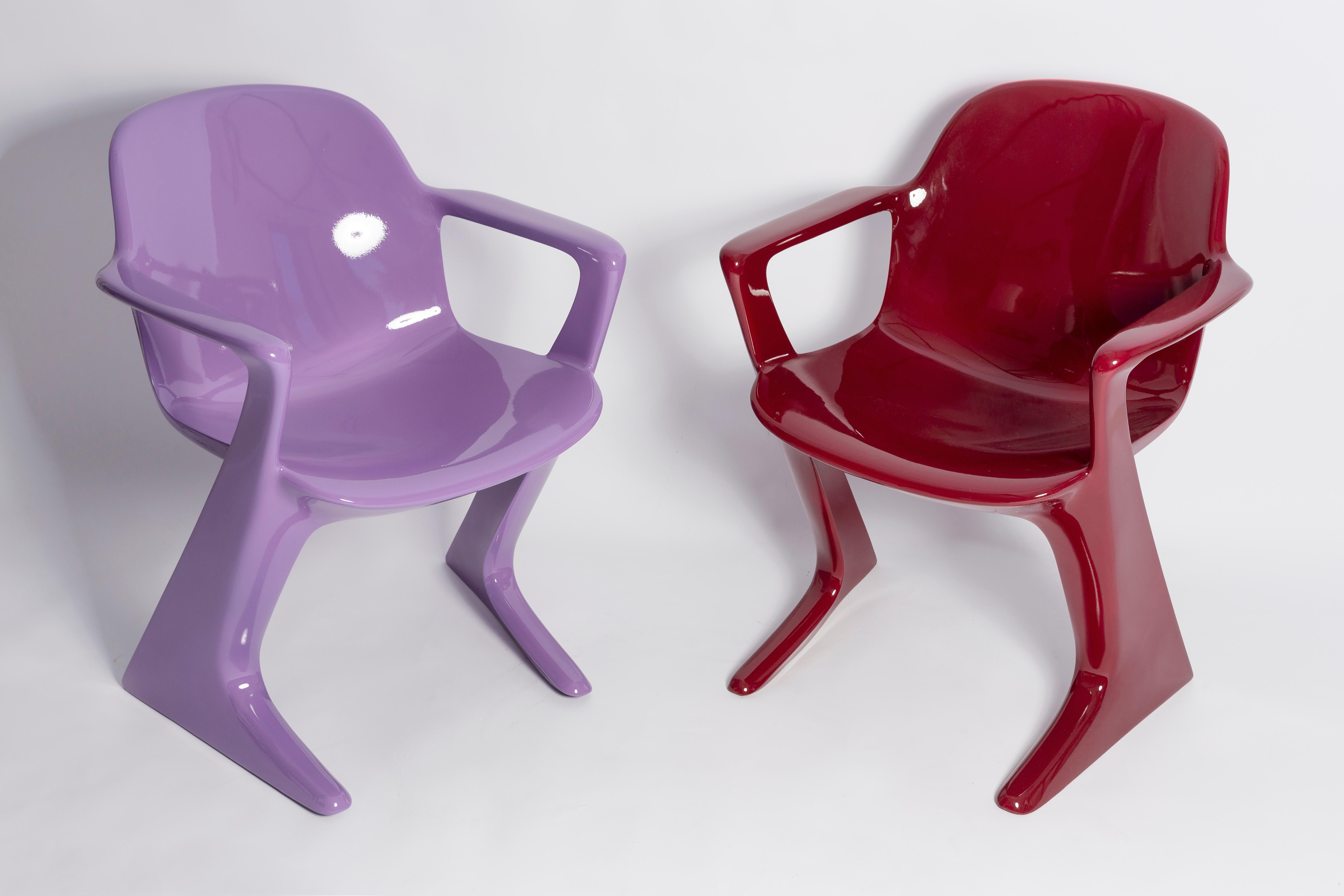 Blue Lilac Kangaroo Chair Designed by Ernst Moeckl, Germany, 1968 For Sale 7