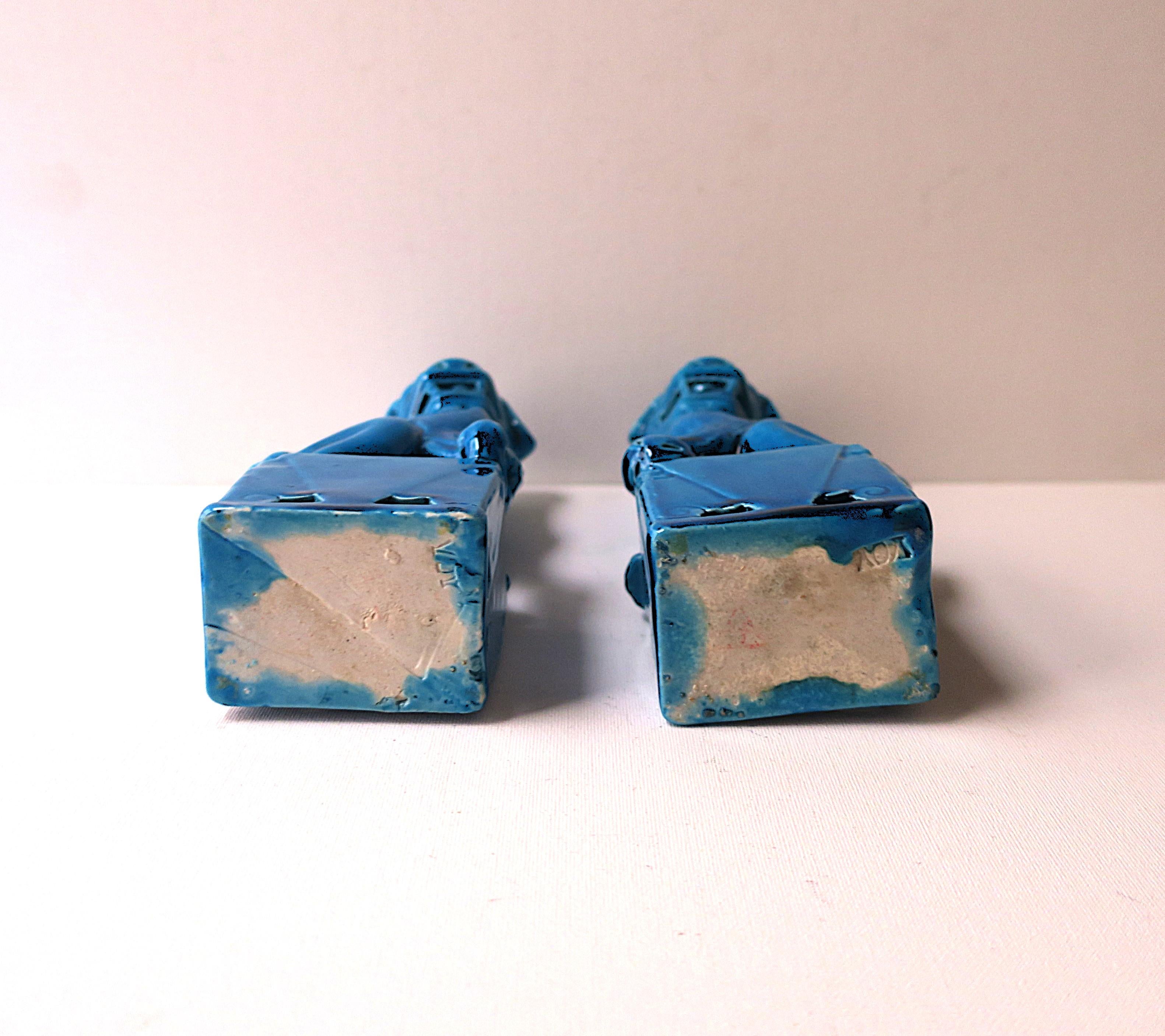 Blue Lion Foo Dogs Decorative Objects, Pair 9