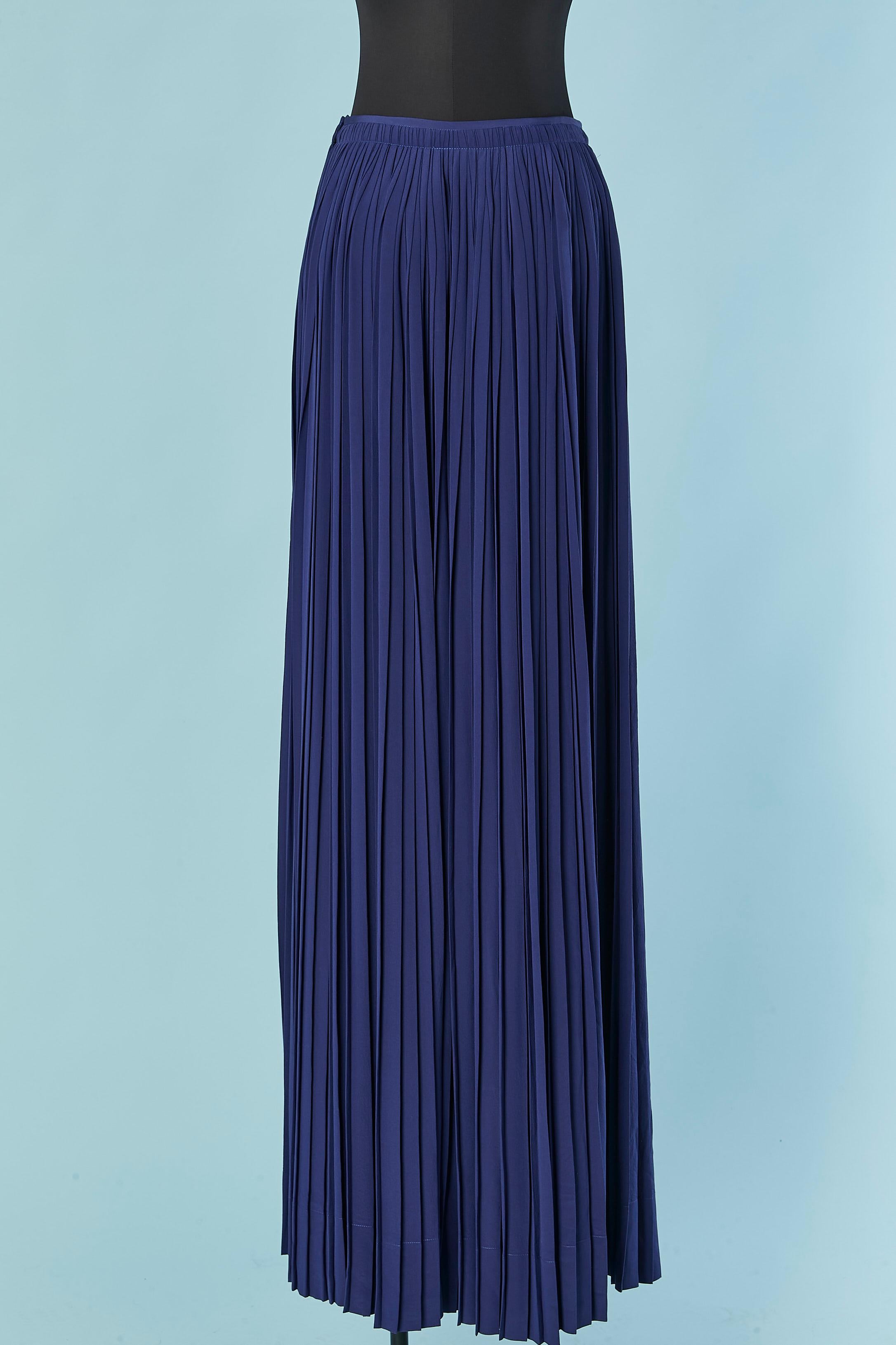 De las mujeres Falda larga plisada azul VIONNET en venta